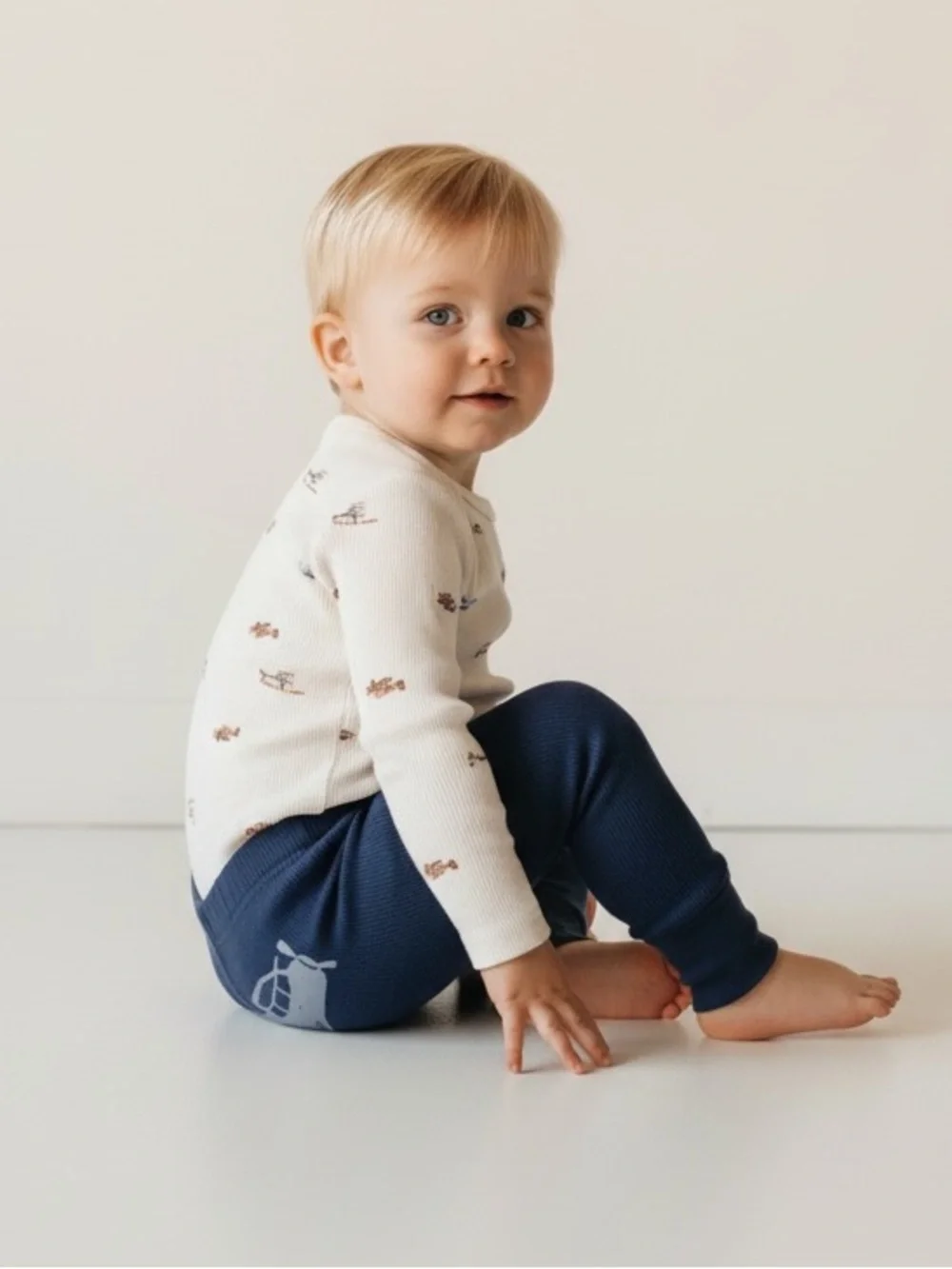 Carter's Gray, Navy and Cream Co-Pilot Matching Set